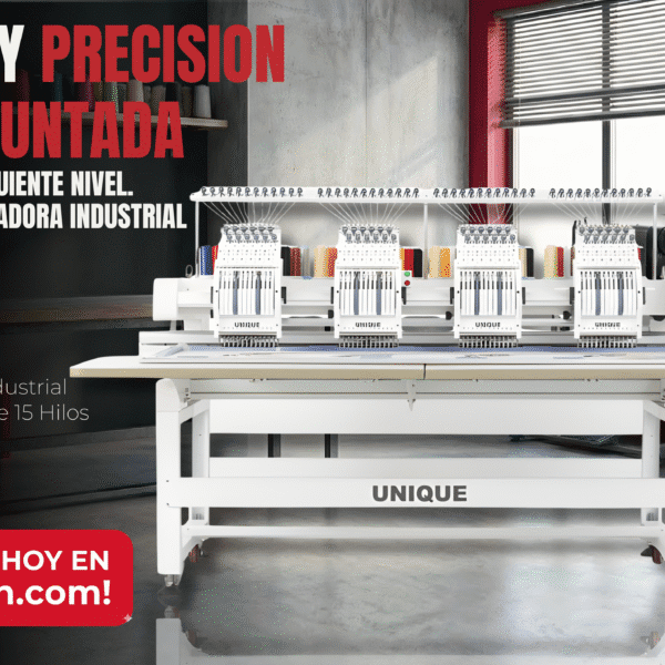 UN-C1504 BORDADORA INDUSTRIAL 4 CABEZAL