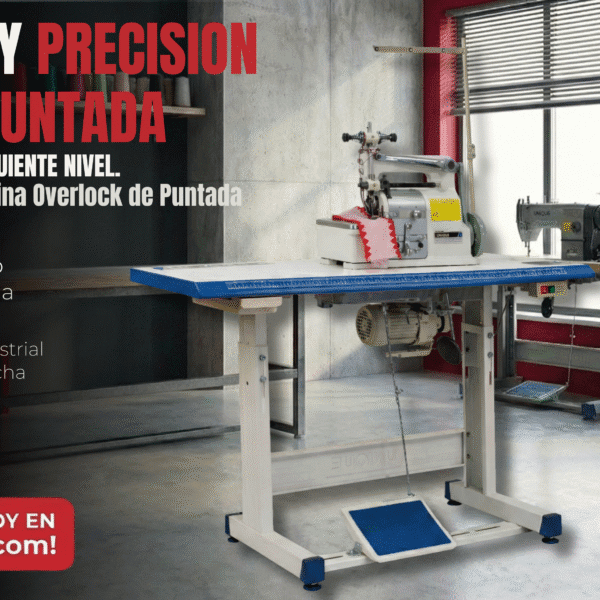 UNIQUE UN-B38 – Máquina Overlock de Puntada Concha (Shell Stitch)