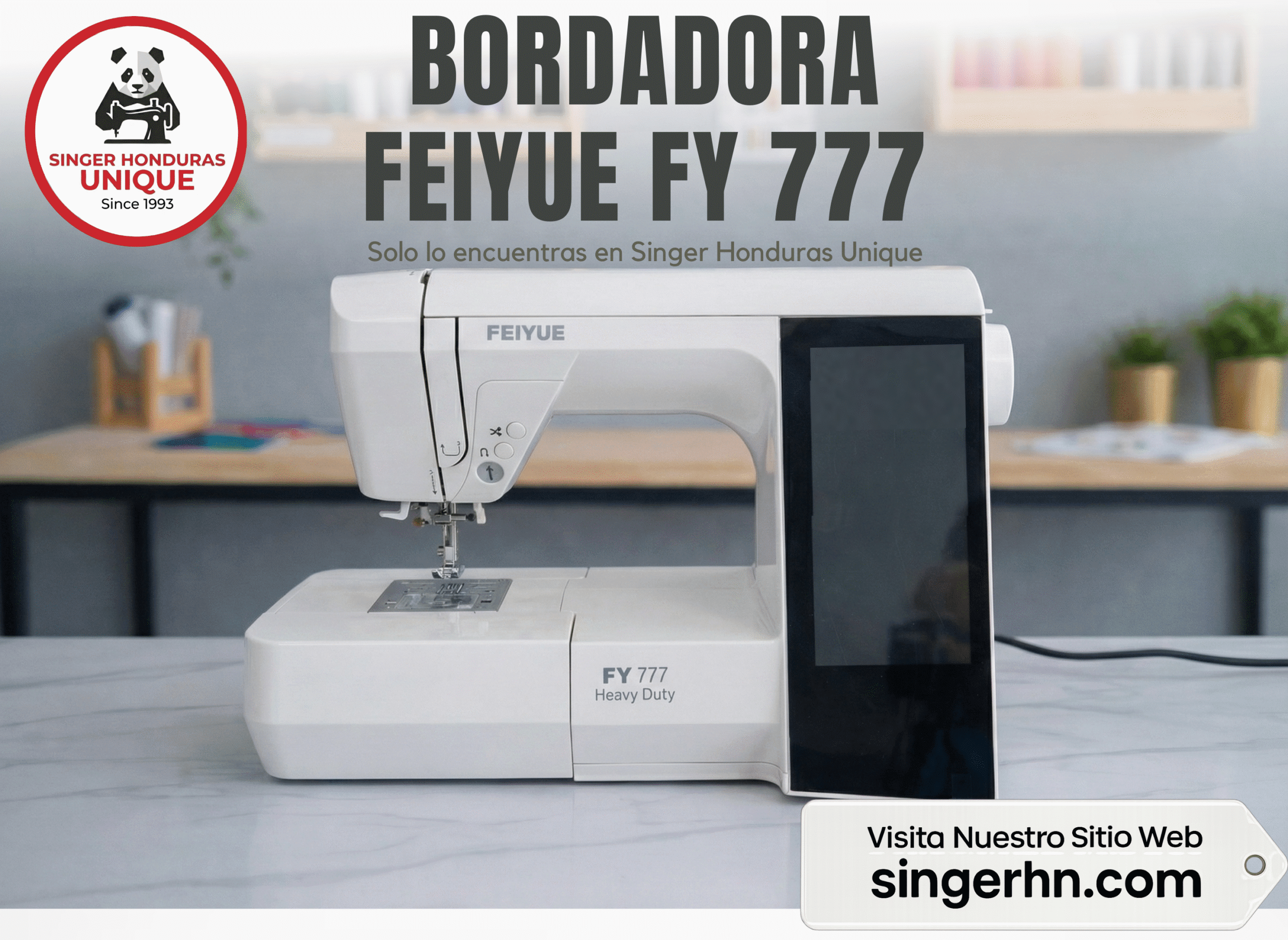 FEIYUE FY-777- Bordadora Computarizada de Alta Precisión