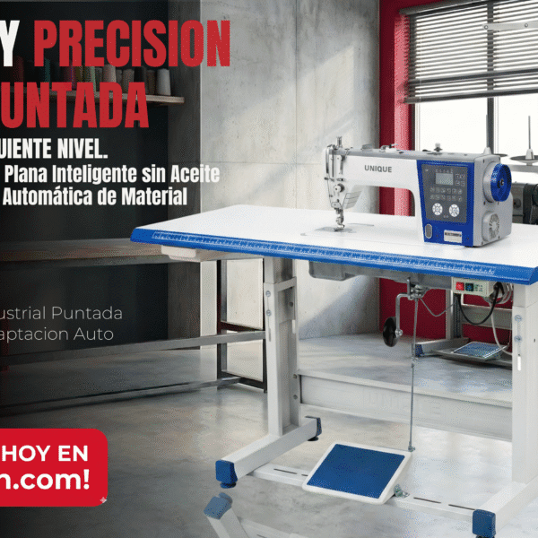 UNIQUE GC-ML11 – Máquina Plana Inteligente sin Aceite (Oil-Free) con Adaptación Automática de Material