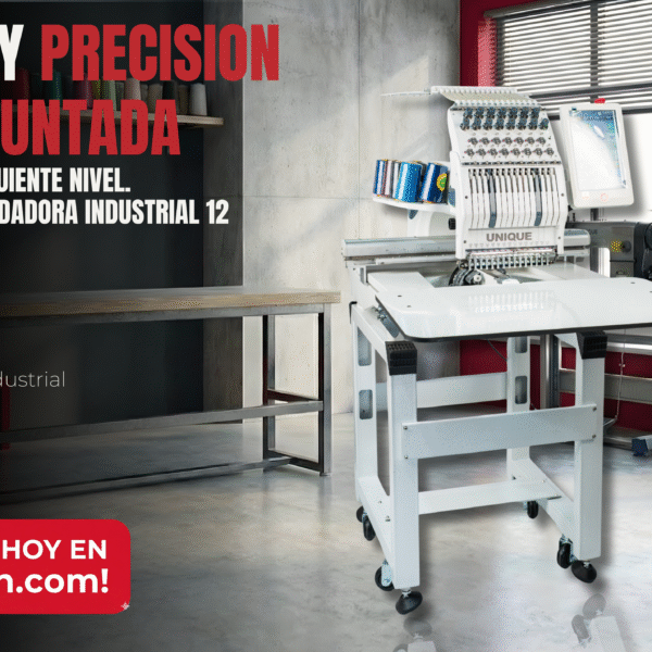 UN-MC1201 BORDADORA INDUSTRIAL 12 HILOS