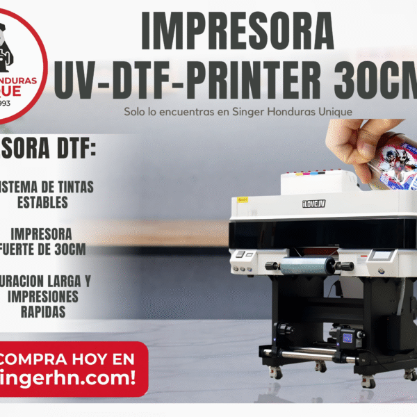 30 cm UV DTF Printer – Impresora de Etiquetas UV Cristal