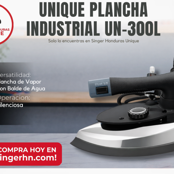 UNIQUE UN-300L – Plancha Industrial Electrónica de Vapor con Balde de Agua