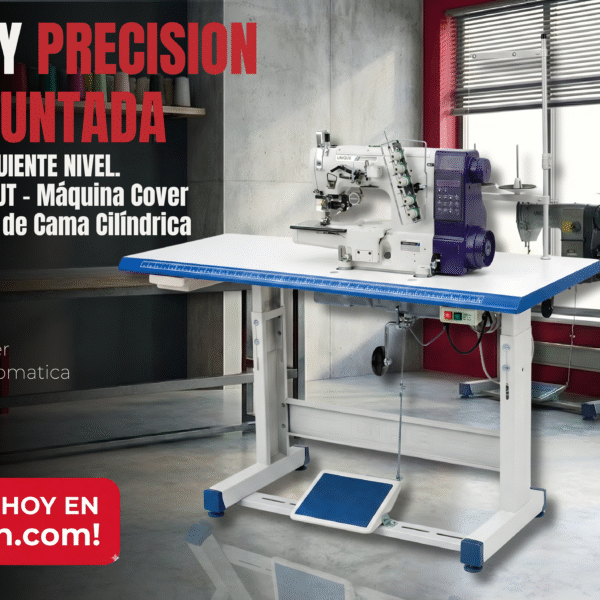 UNIQUE GK664E-01CB-SUT – Máquina Cover Industrial Automática de Cama Cilíndrica