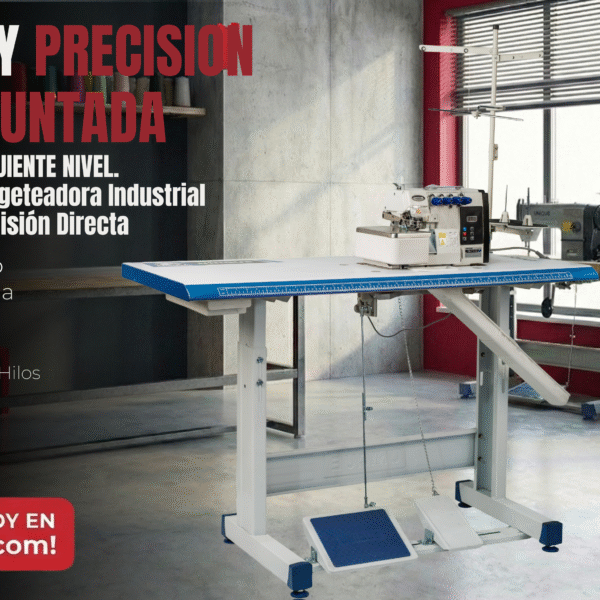 GN-F10-5D – Sorgeteadora Industrial de 5 Hilos con Transmisión Directa (Direct Drive)