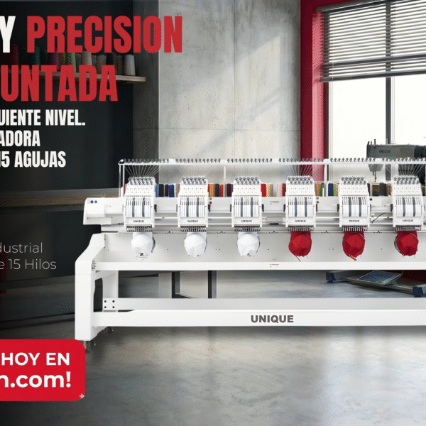 UN-C1206 BORDADORA INDUSTRIAL 6 CABEZAL