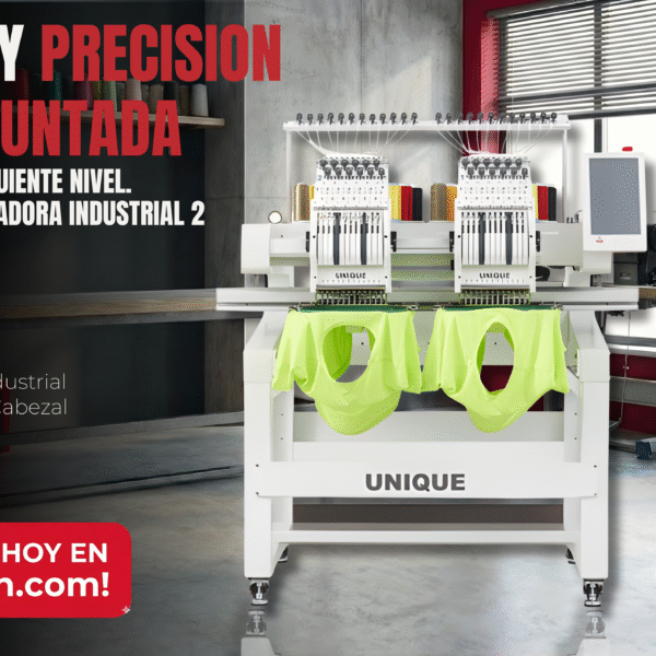 UN-C1502 BORDADORA INDUSTRIAL 2 CABEZAL