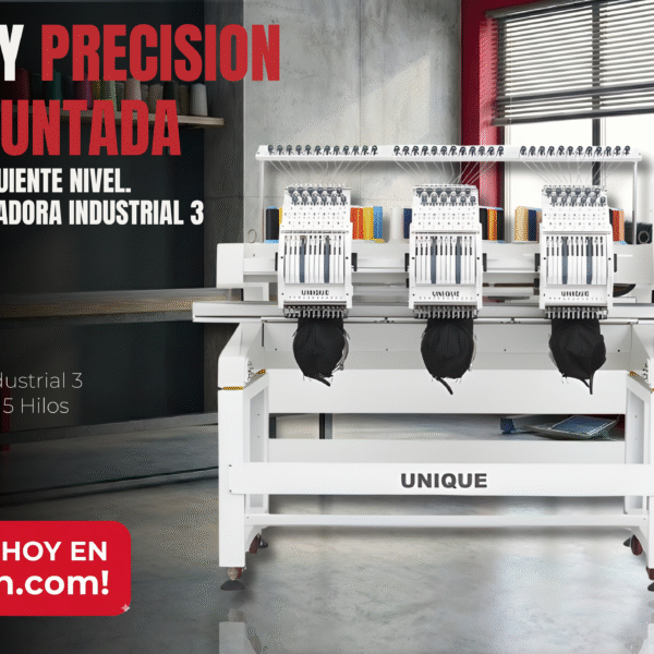UN-C1503 BORDADORA INDUSTRIAL 3 CABEZAL