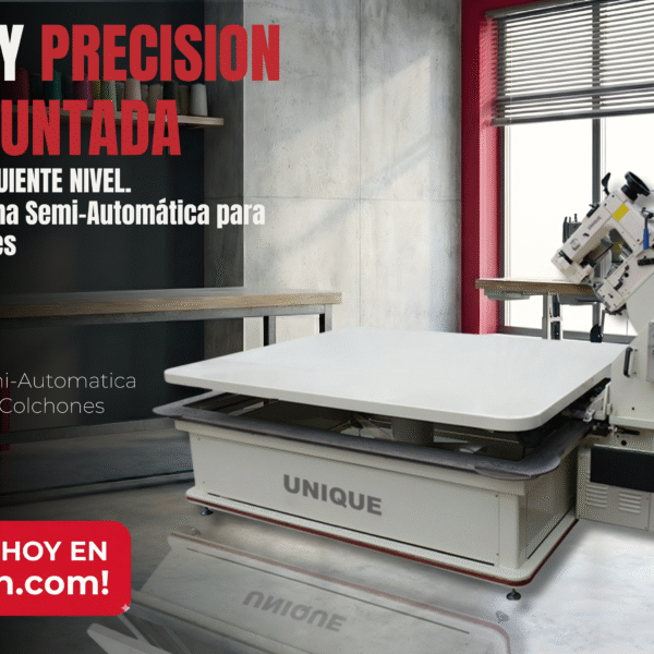UNIQUE UN-FB6 – Máquina Semi-Automática para Ribeteado de Colchones (Tape Edge Machine)