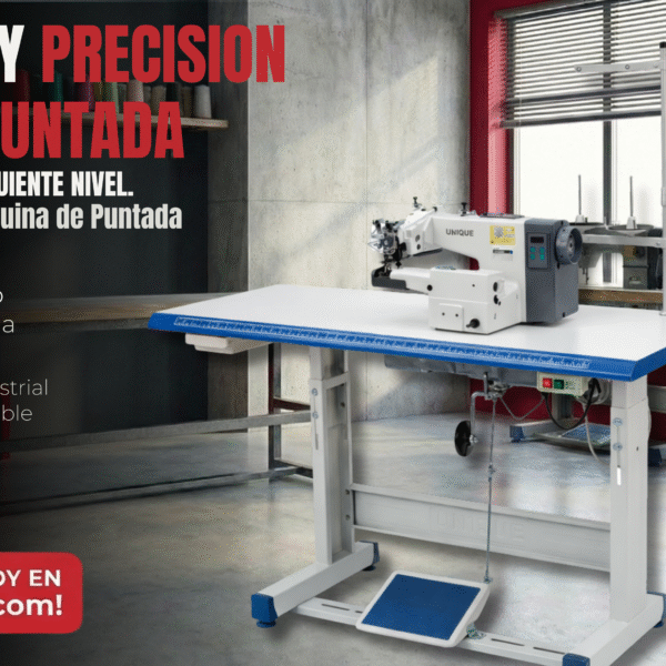 UNIQUE UN360DD – Máquina de Puntada Invisible Industrial con Motor Direct Drive