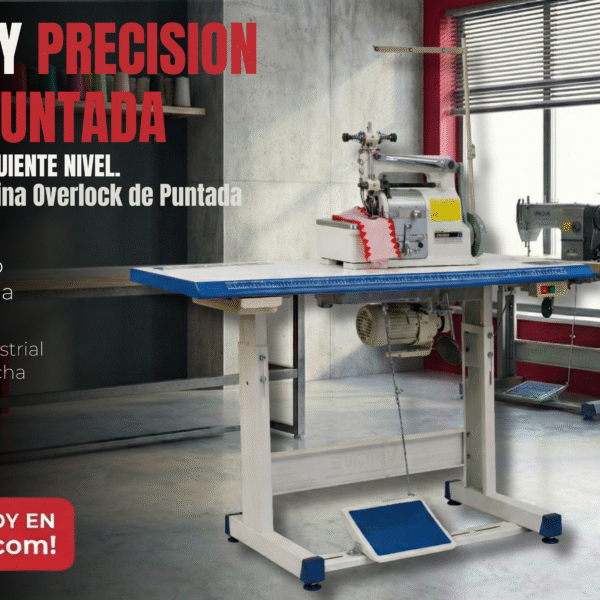 UNIQUE UN-B38 – Máquina Overlock de Puntada Concha (Shell Stitch)