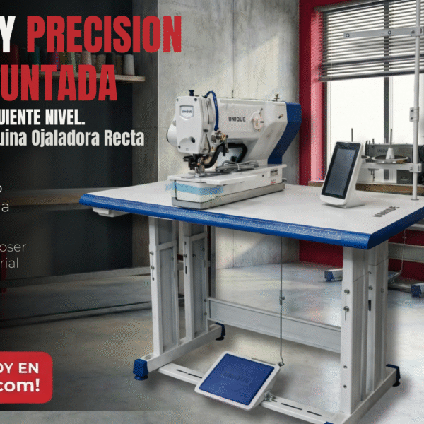 UNIQUE UN1790E – Máquina Ojaladora Recta Electrónica Industrial