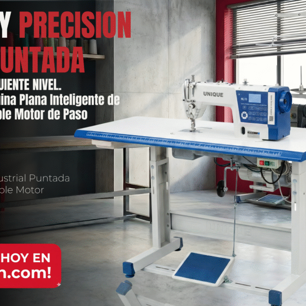 UNIQUE GC-ML10 – Máquina Plana Inteligente de Puntada Recta con Doble Motor de Paso