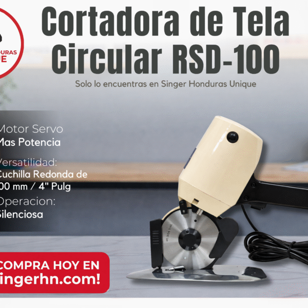 Cortadora de tela circular RSD-100 – Cuchilla 100 mm