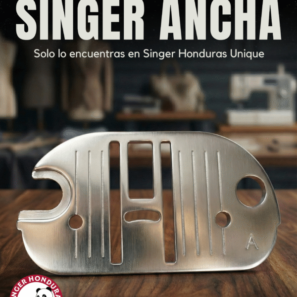 PLACA MEDIALUNA SINGER ANCHA