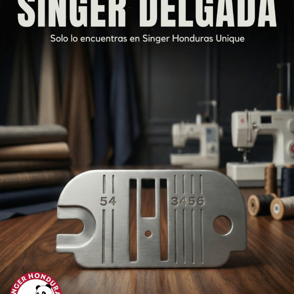 PLACA MEDIALUNA SINGER DELGADA