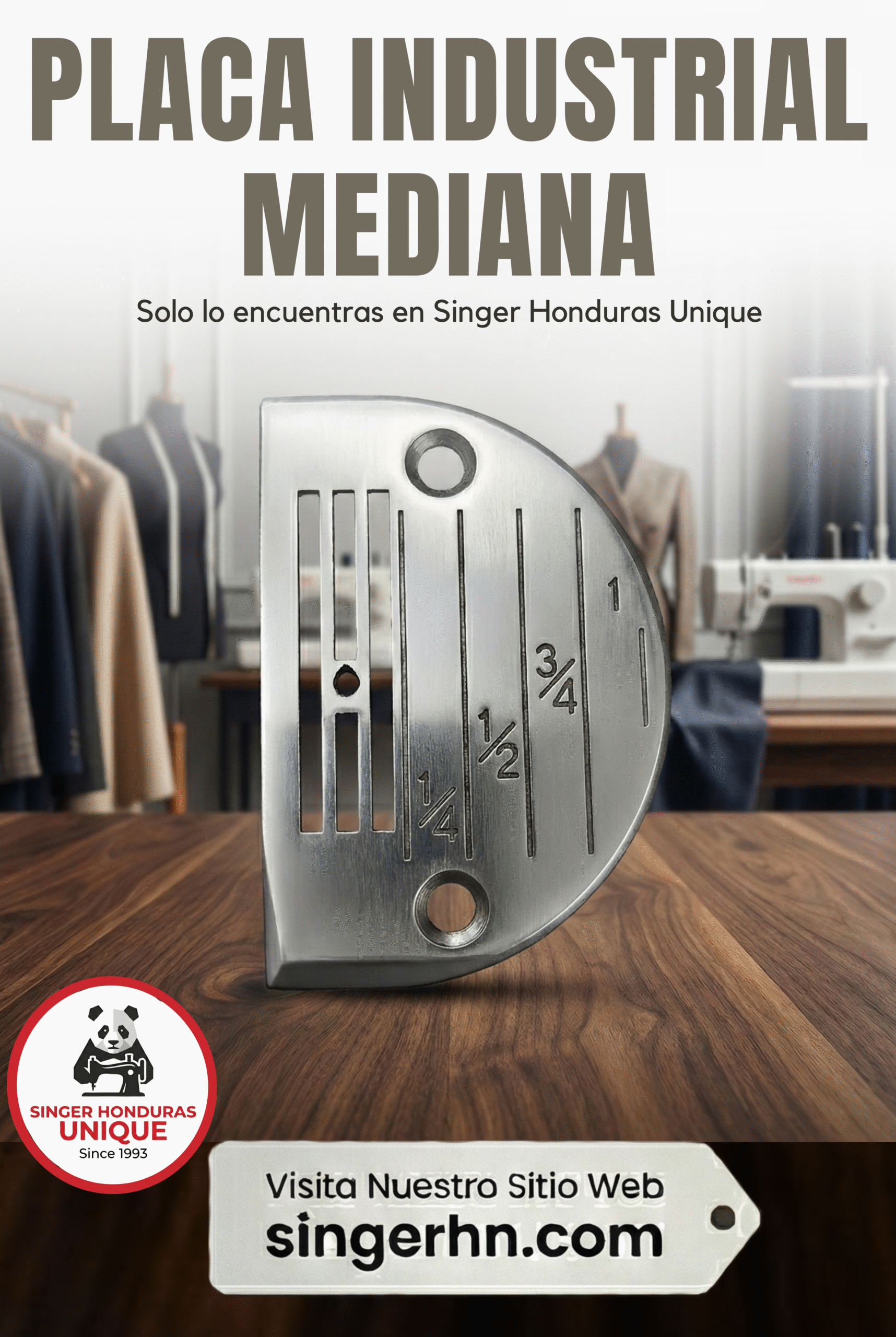 PLACA DE DIENTES INDUSTRIAL MEDIANA