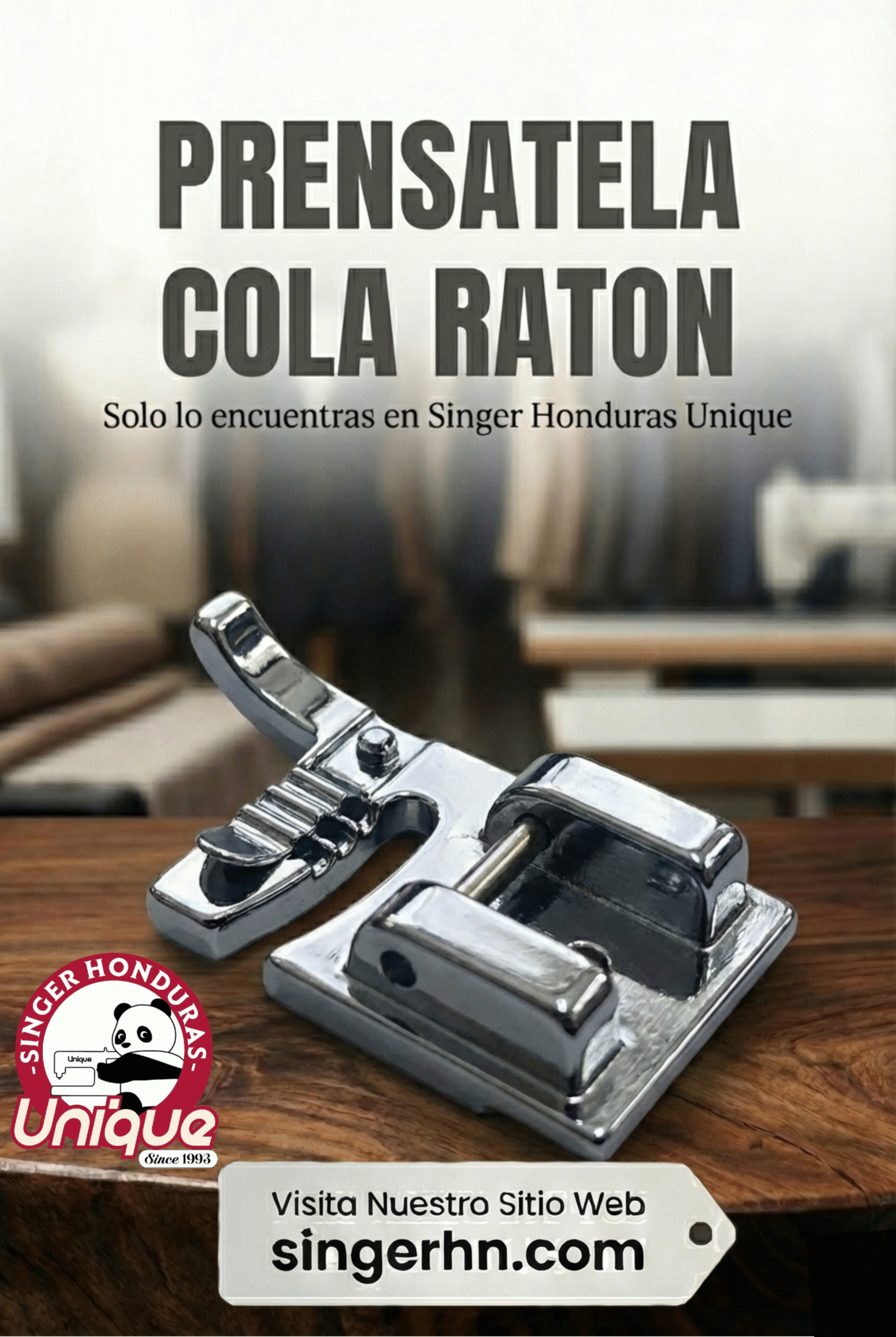 PRENSATELA COLA RATON DOMESTICO