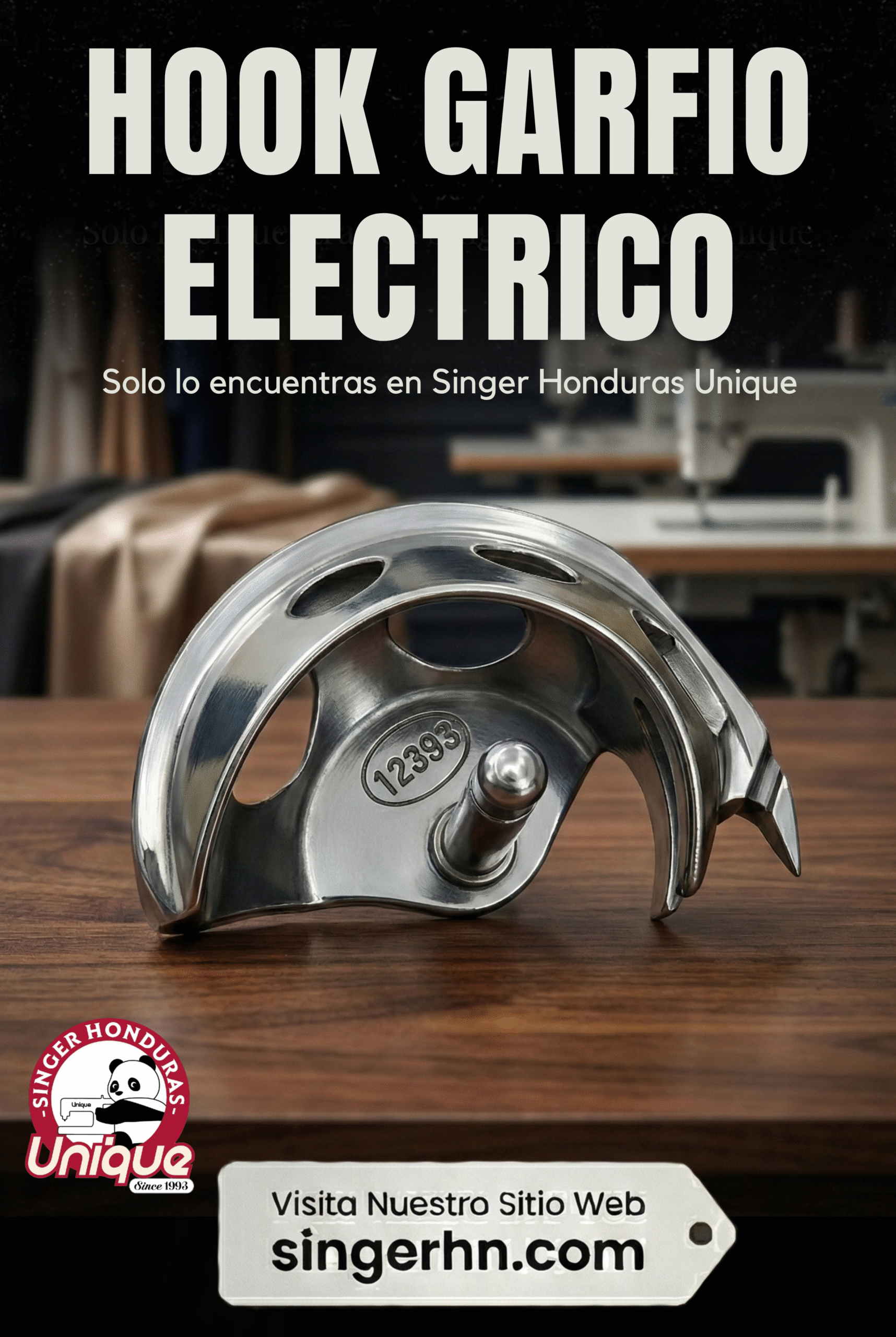 HOOK GARFIO SENCILLO ELECTRICO