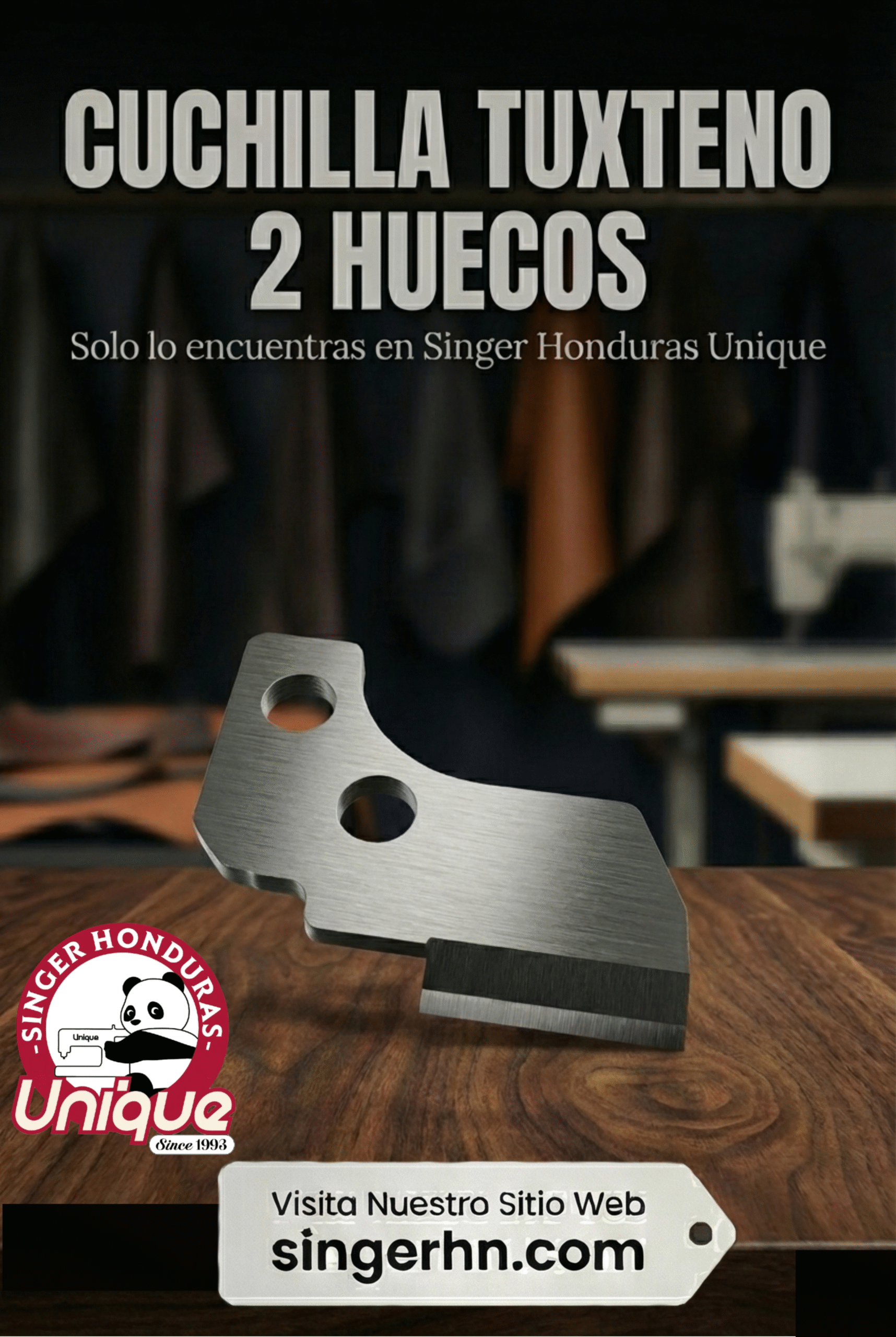 CUCHILLA TUXTENO 2 HUECOS