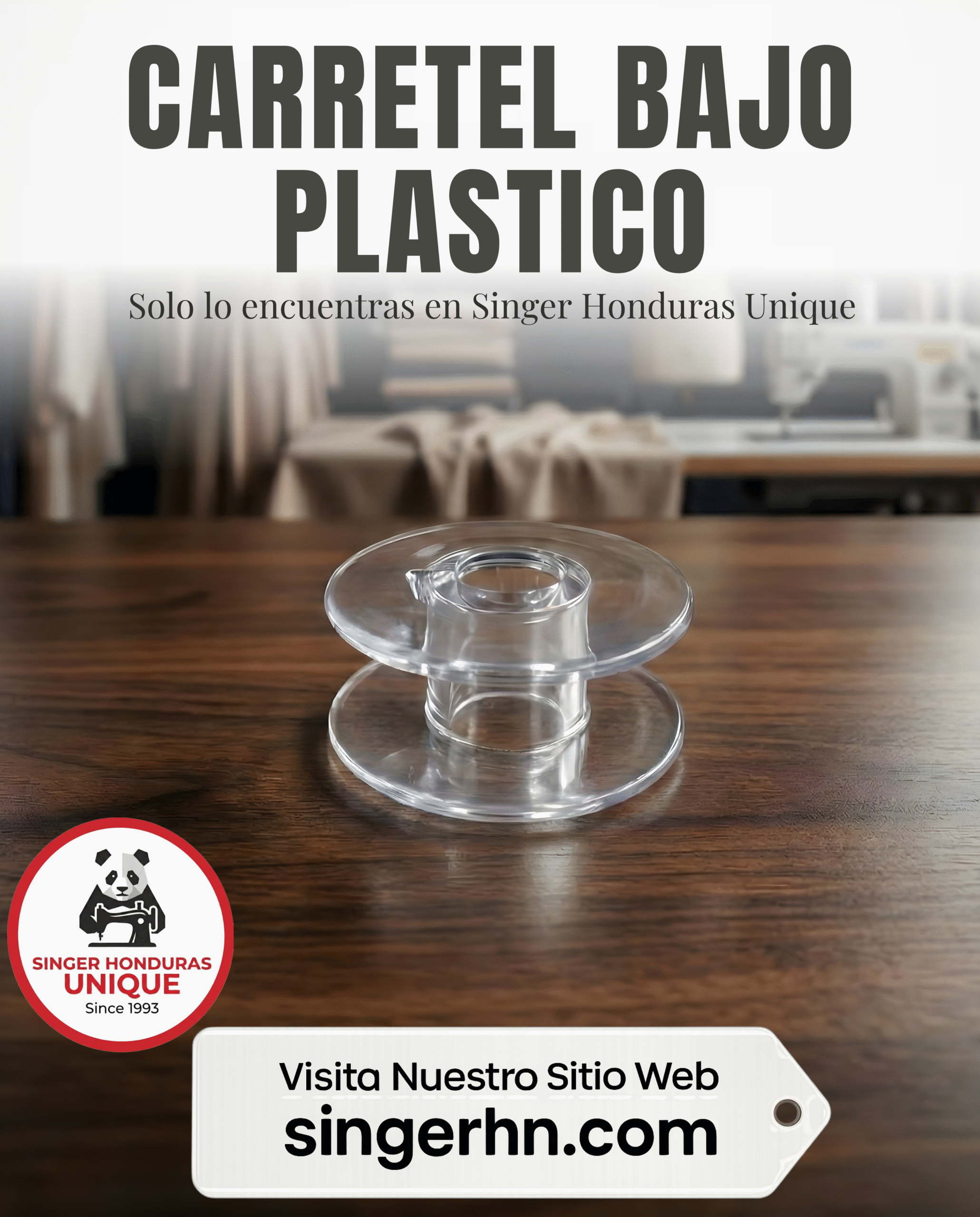 CARRETEL PLASTICA BAJO DOMESTICO